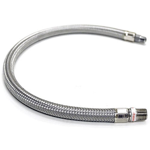Stainless Steel Braided Leader Hose 3/8" (F) to 3/8" (M) Swivel