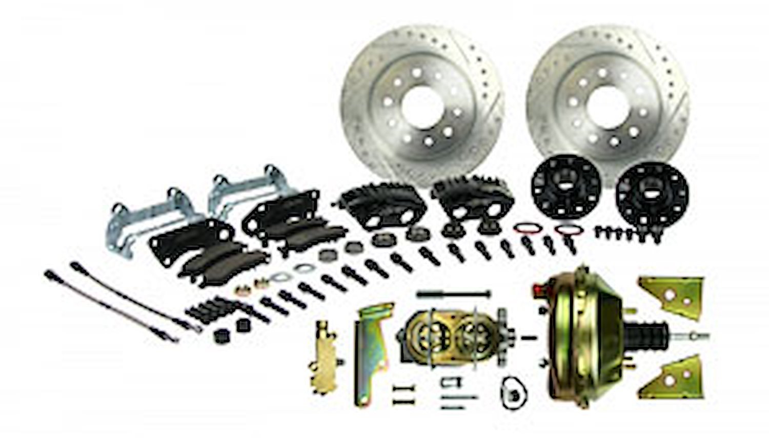 Signature Front Big Brake Kit With Power Brake Booster and Master Cylinder