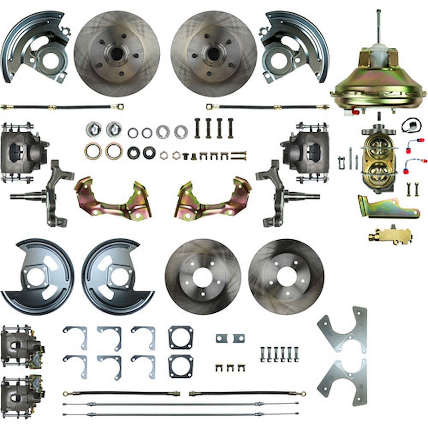 67 - 69 Camaro / Firebird and 68-74 Nova 2 drop spindle 4 Wheel Power Disc Conversion Master Cylinde