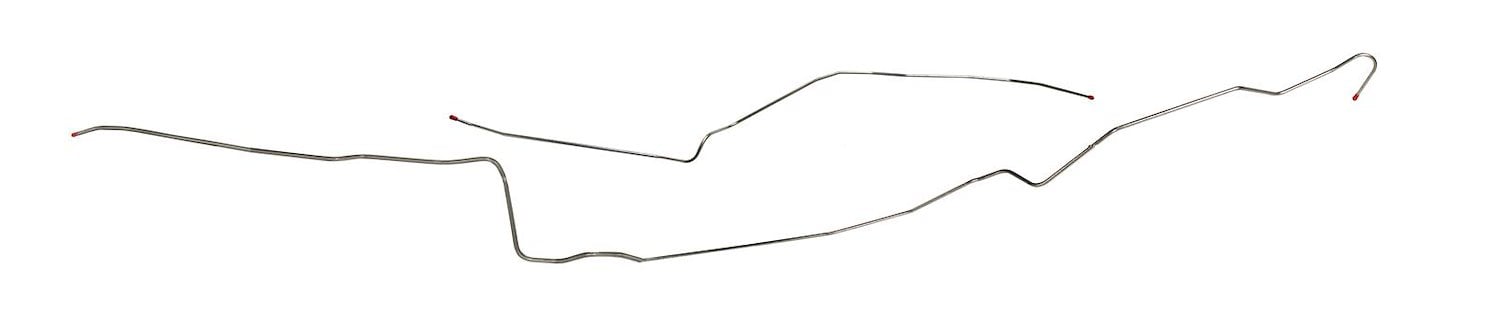 79 Trans-Am Olds 4031/4 - Front to Rear Fuel Line - Stainless 2 Pcs.