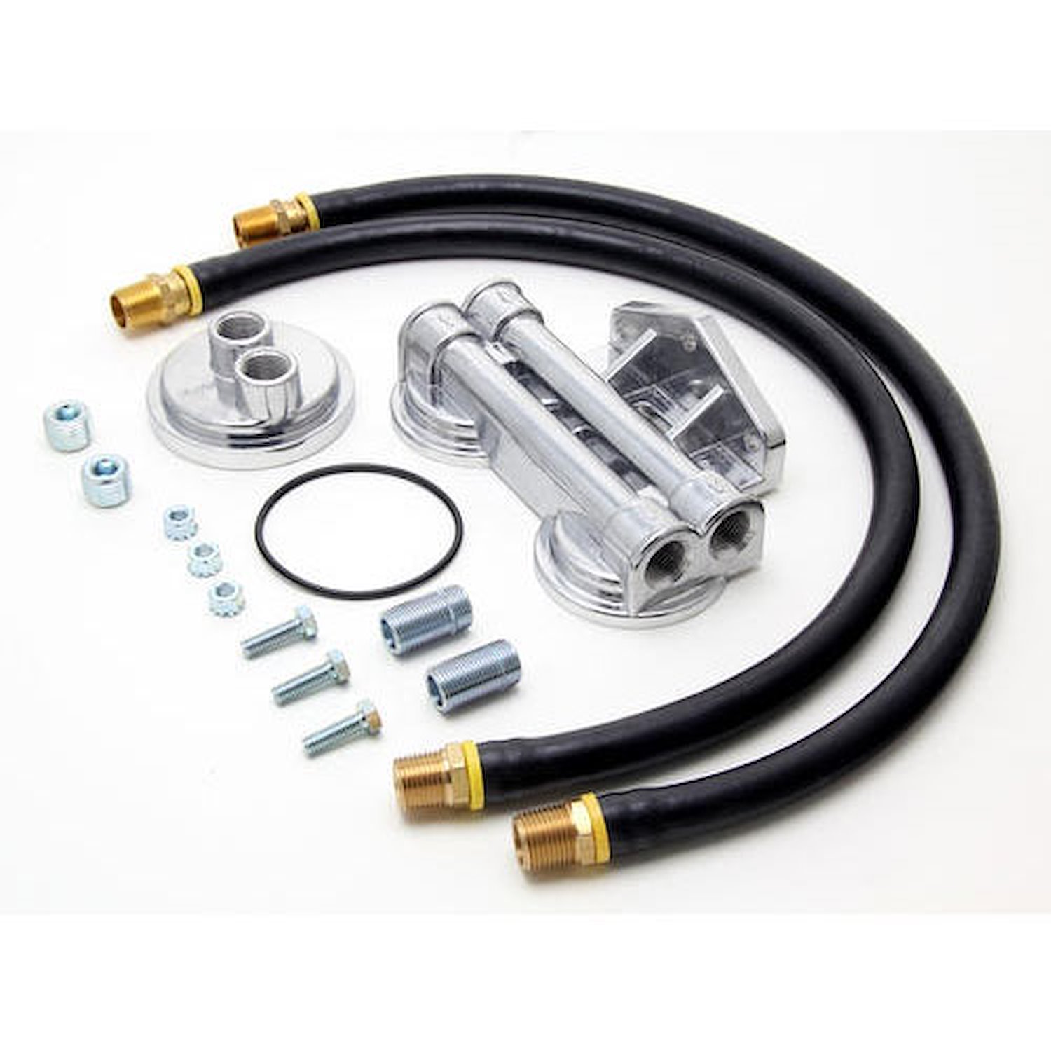 Dual Oil Filter Relocation Kit Small Block Chevy V8