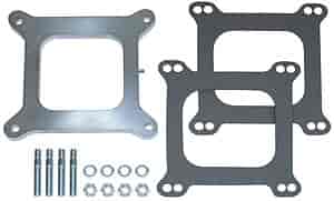 3/8" Holley 4-bbl Carburetor Spacer With Tube and Cap Open Plenum