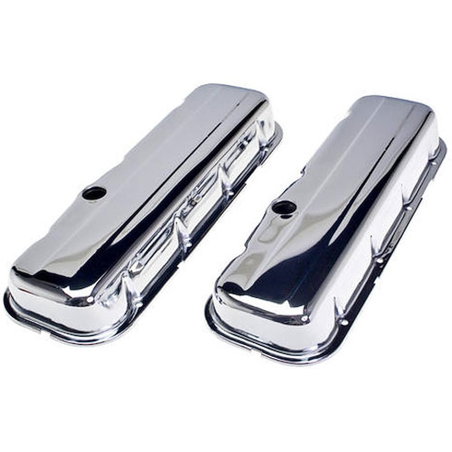 Chrome Plated Steel Valve Covers 1965-2000 Big Block Chevy 396-502 V8