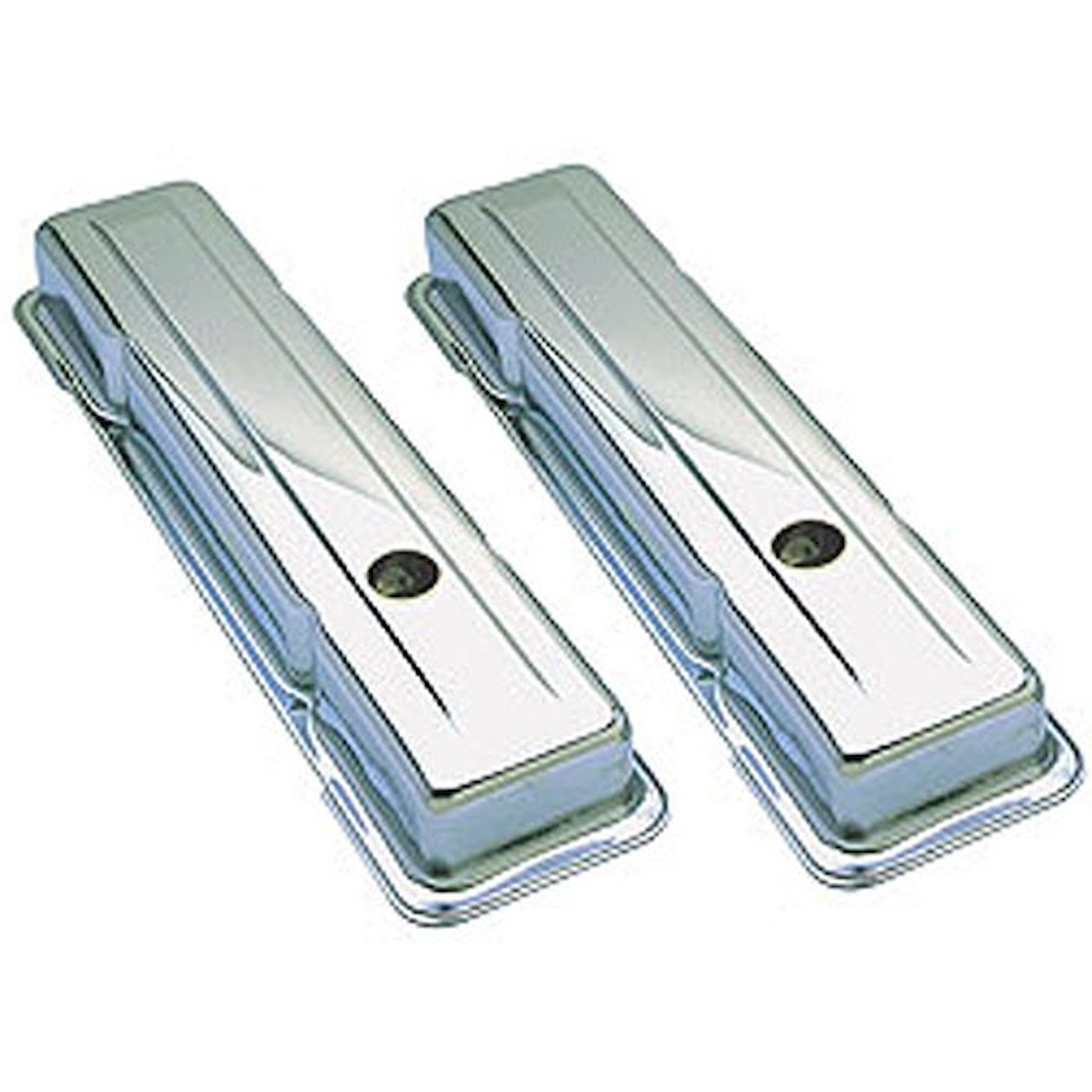 Chrome Plated Steel Valve Covers 1958-1986 Small Block Chevy 283-400 V8