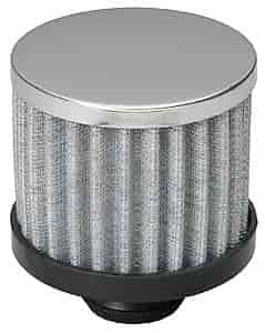 Chrome Valve Cover Filter Breather Push-In