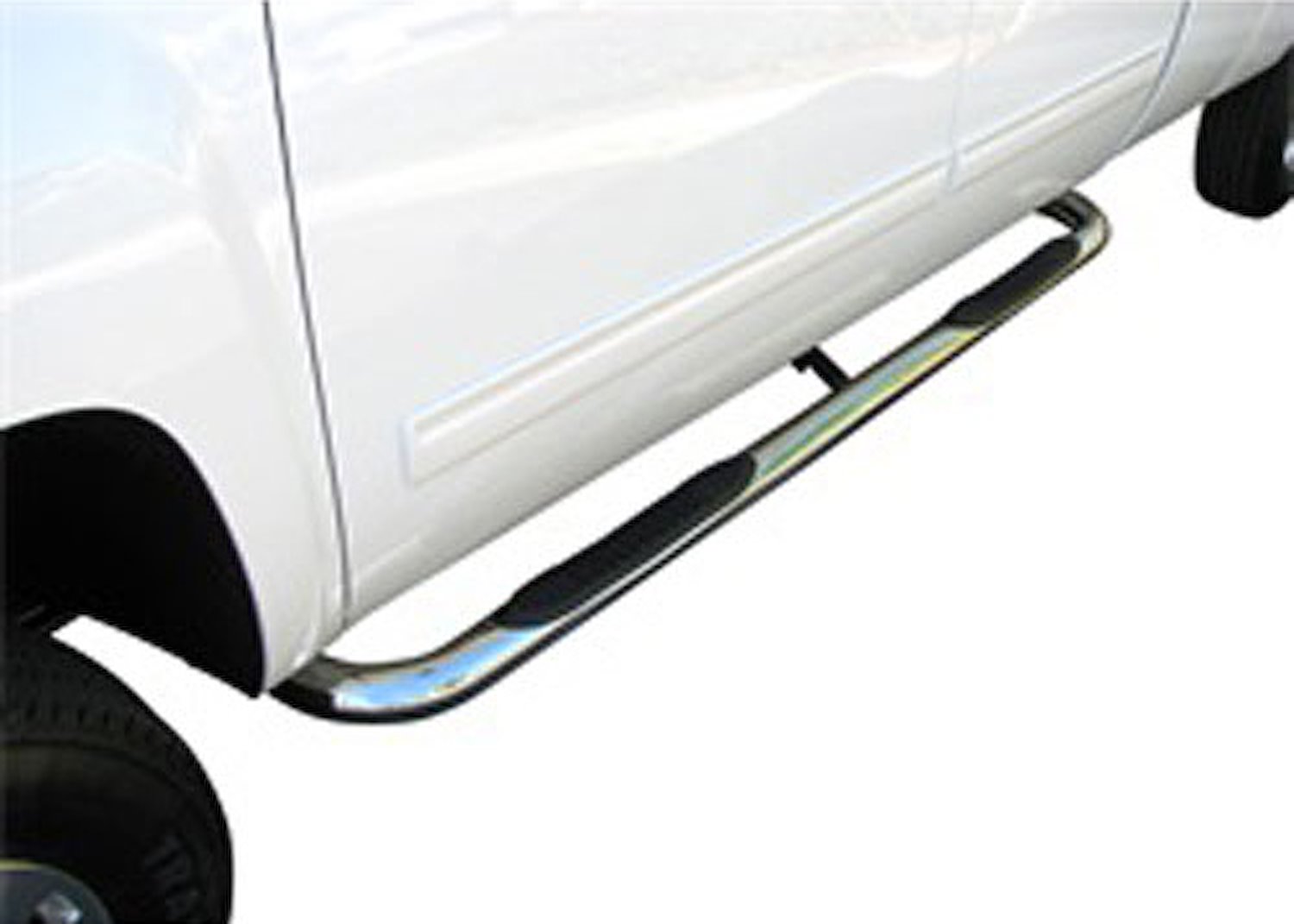 3 in. Round Side Bar Polished Stainless Steel