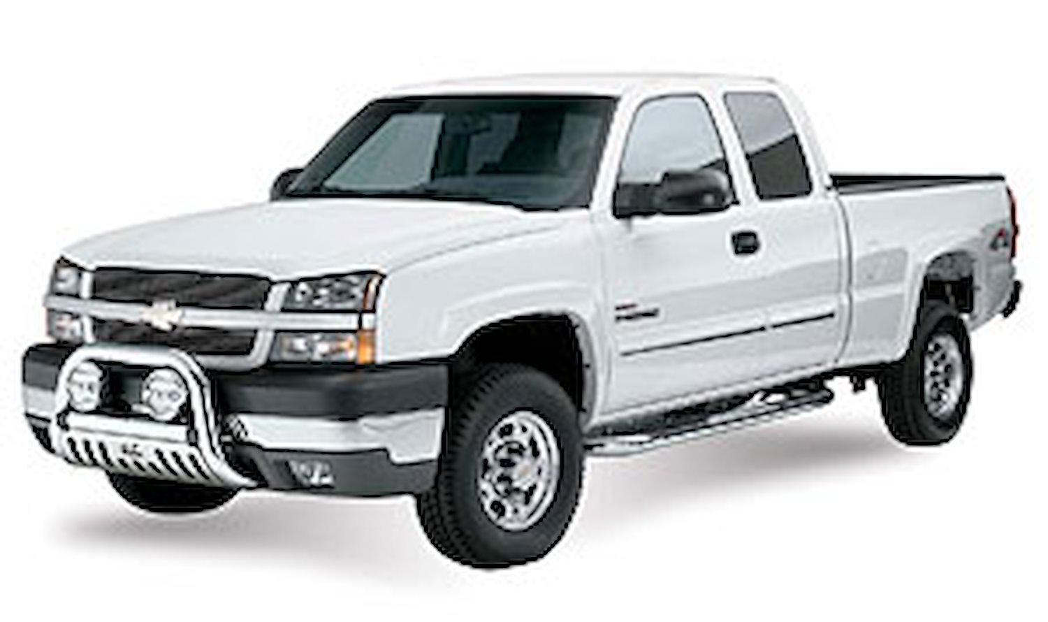 E-Series Polished Stainless Steel Nerf Bars 1999-2013 Silverado/Sierra Pickup Crew Cab 1500 Heavy Duty