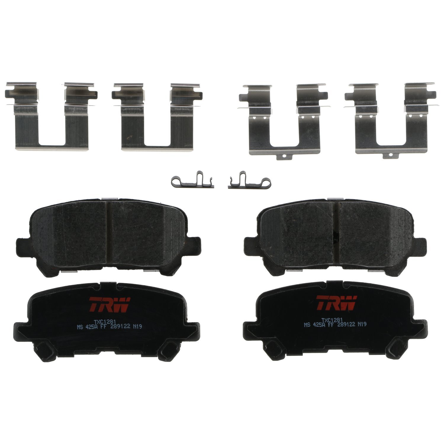 TXC1281 Ultra-Series Disc Brake Pad Set for Acura MDX 2013-07, ZDX 2013-10, Honda Odyssey 2016-11, Pilot 2011-09, Position: Rear