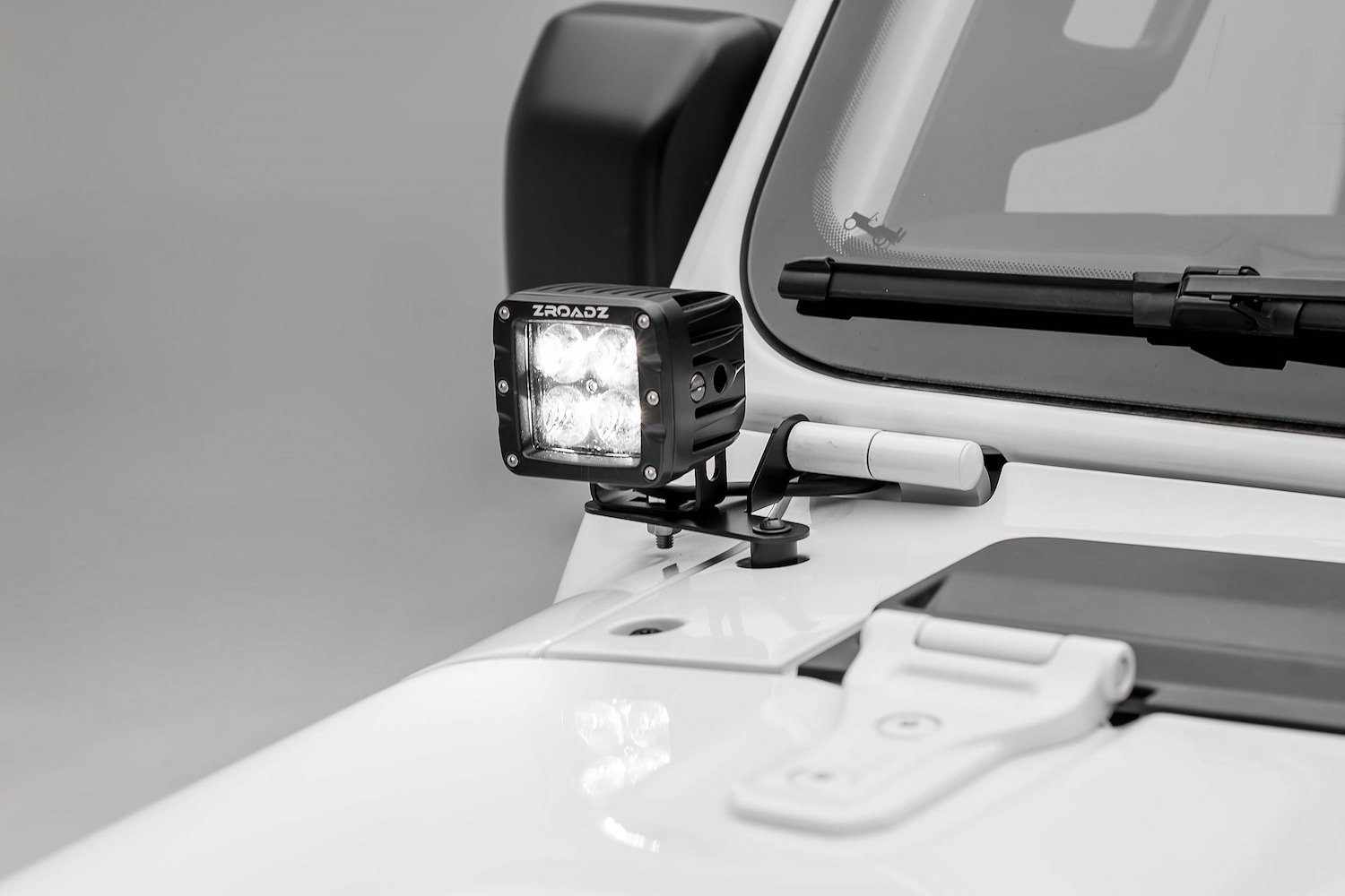 Lower A-Pillar Pod Style LED Light Kit for 2018 Jeep Wrangler JL