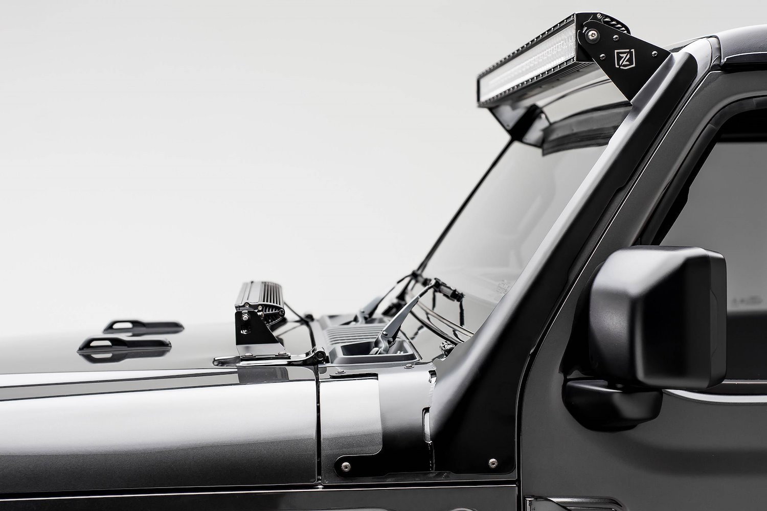 Front Roof Level Mounted LED Light Bar for 2018 Jeep Wrangler JL