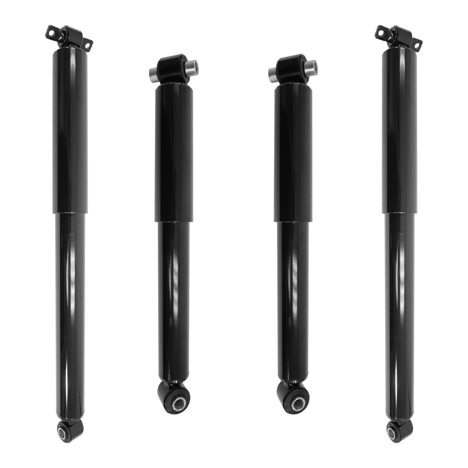 4-211160-251250-001 Front & Rear Nitrogen Gas Shock Absorber Kit Fits Select Chevy K1500, Chevy K2500, Chevy K3500