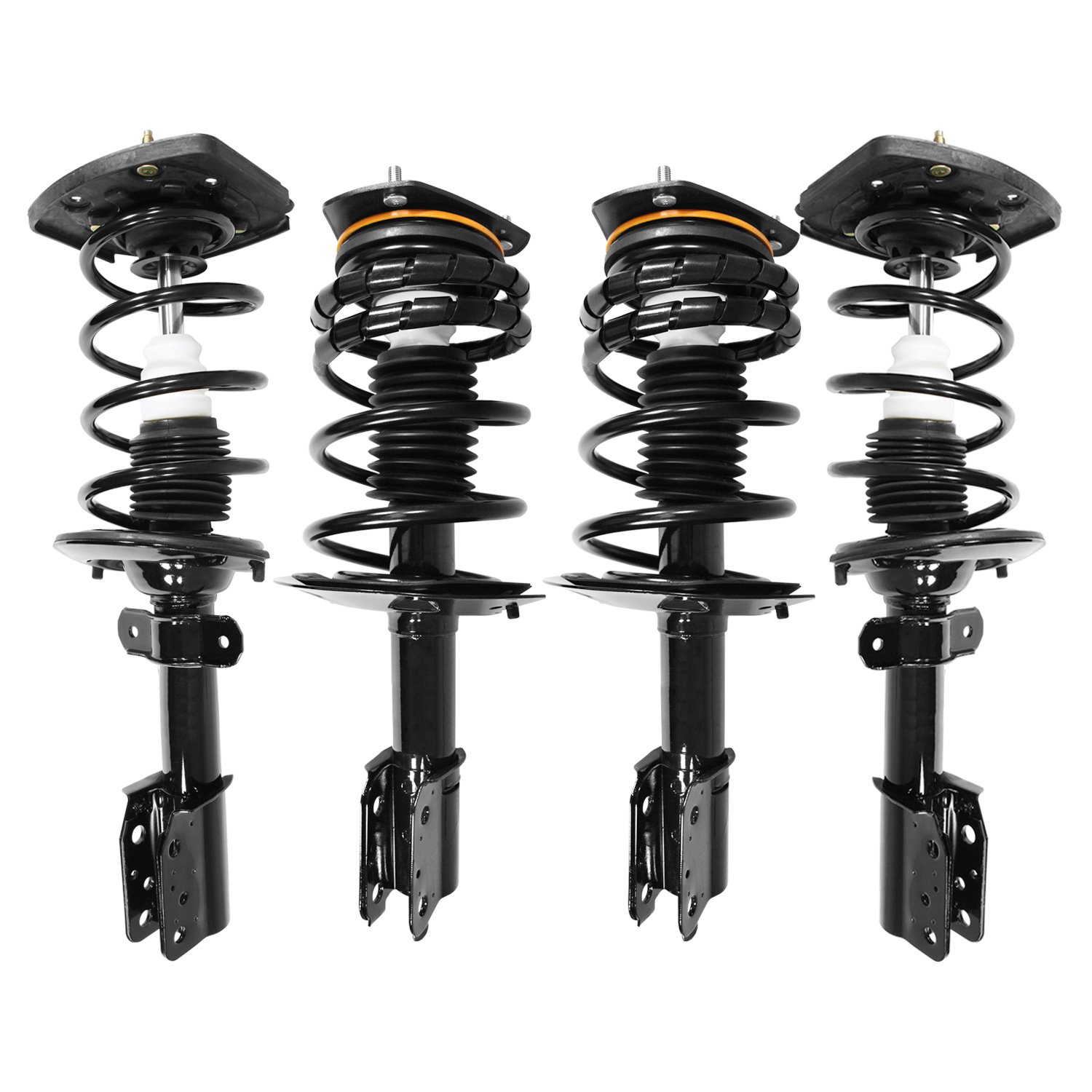 4-11020-15061-001 Front & Rear Suspension Strut & Coil Spring Assembly Kit Fits Select Chevy Impala, Chevy Monte Carlo