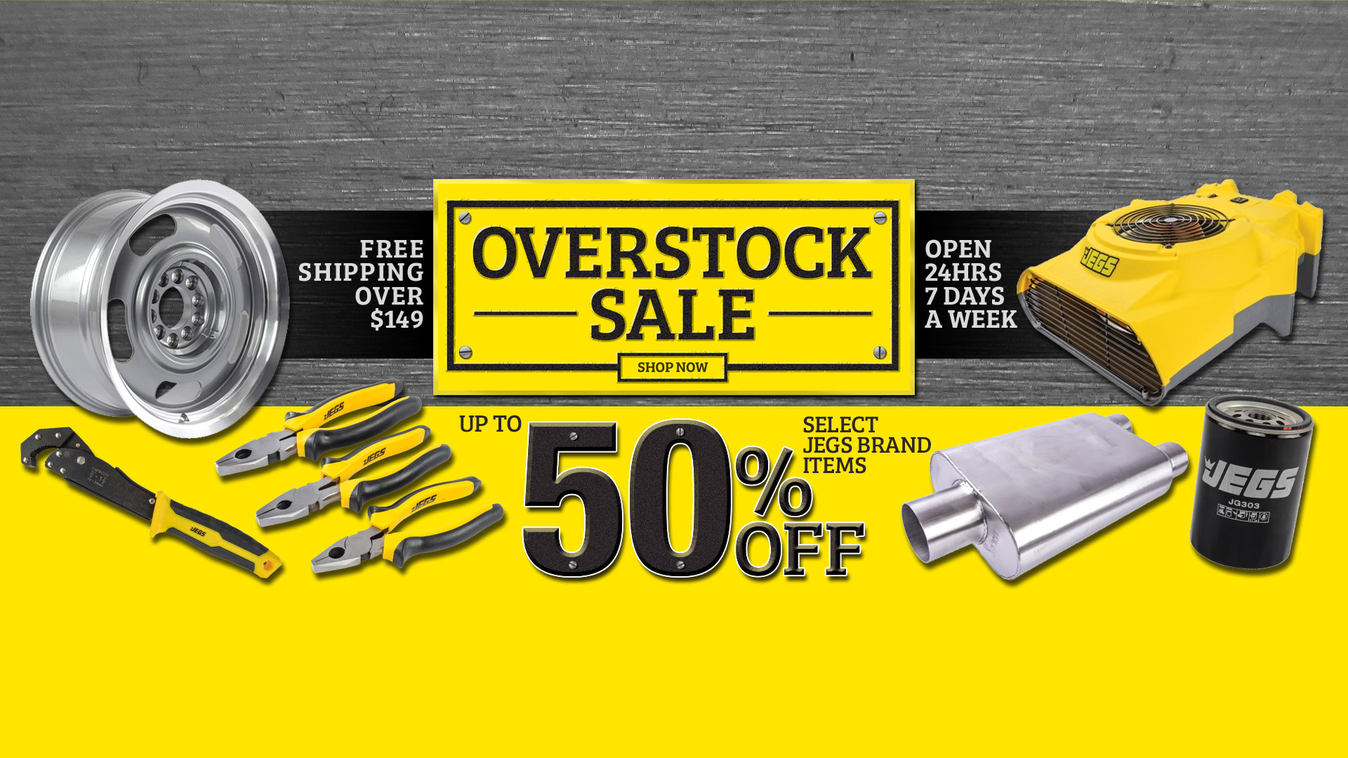 JEGS Overstock Sale - up to 50% off Select JEGS Brand Products