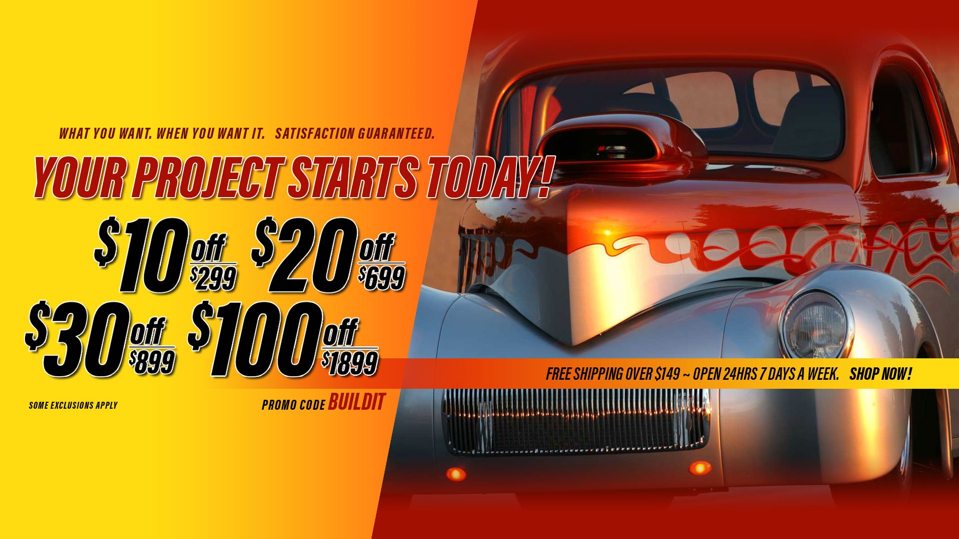 Save $10 Off $299, $20 Off $699, $30 Off $899, $100 Off $1,899 Orders - Promo Code: BUILDIT
