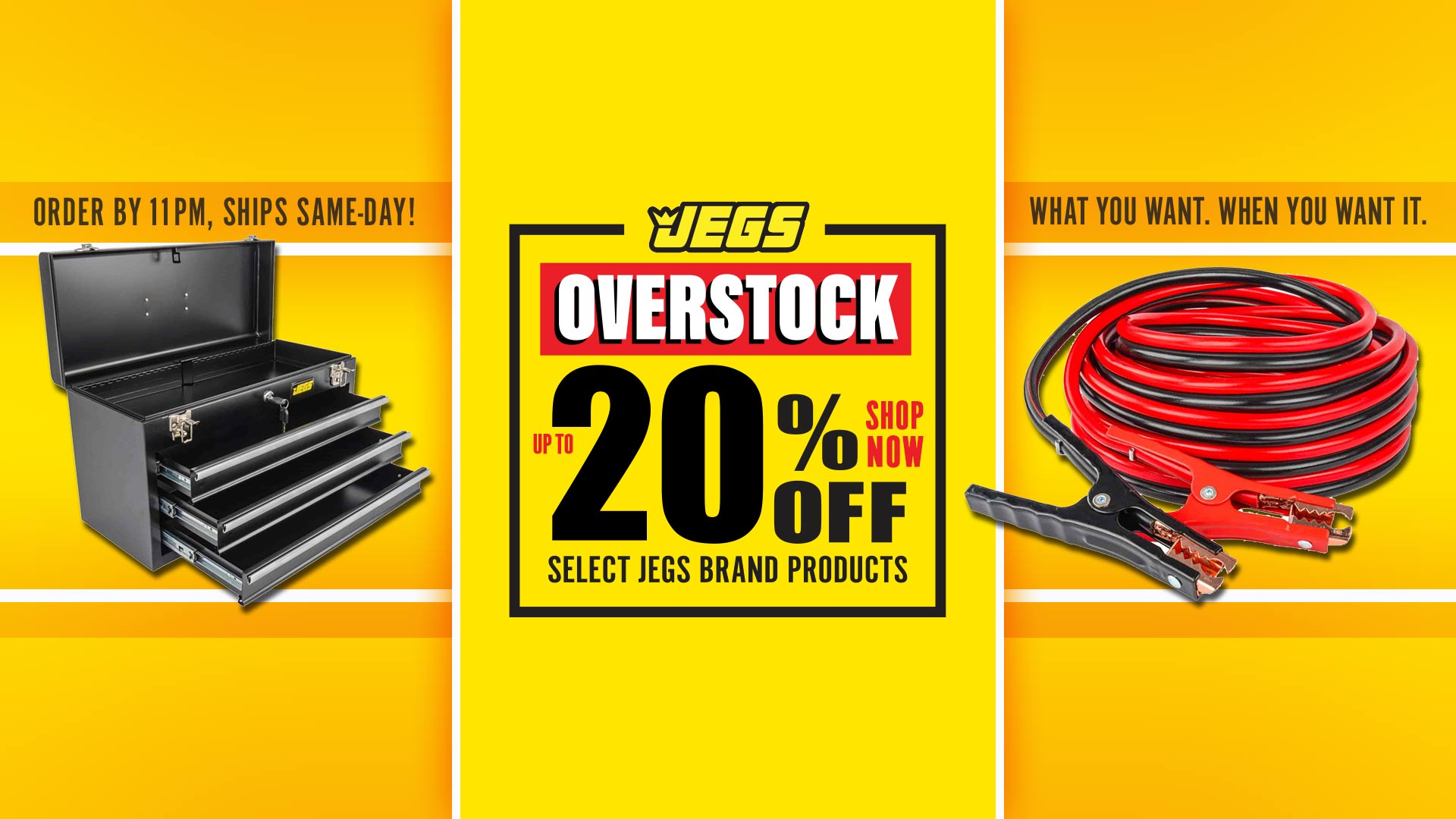 JEGS Overstock Sale Save Up to 20% Off