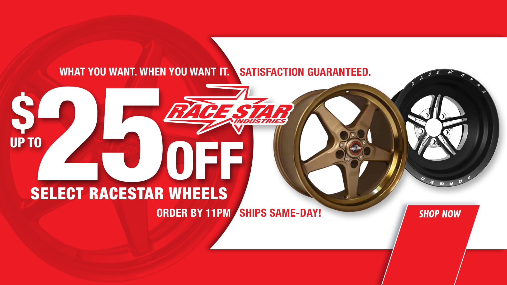 Save Up To $25 on Select Race Star 92 Series and 63 Series Wheels