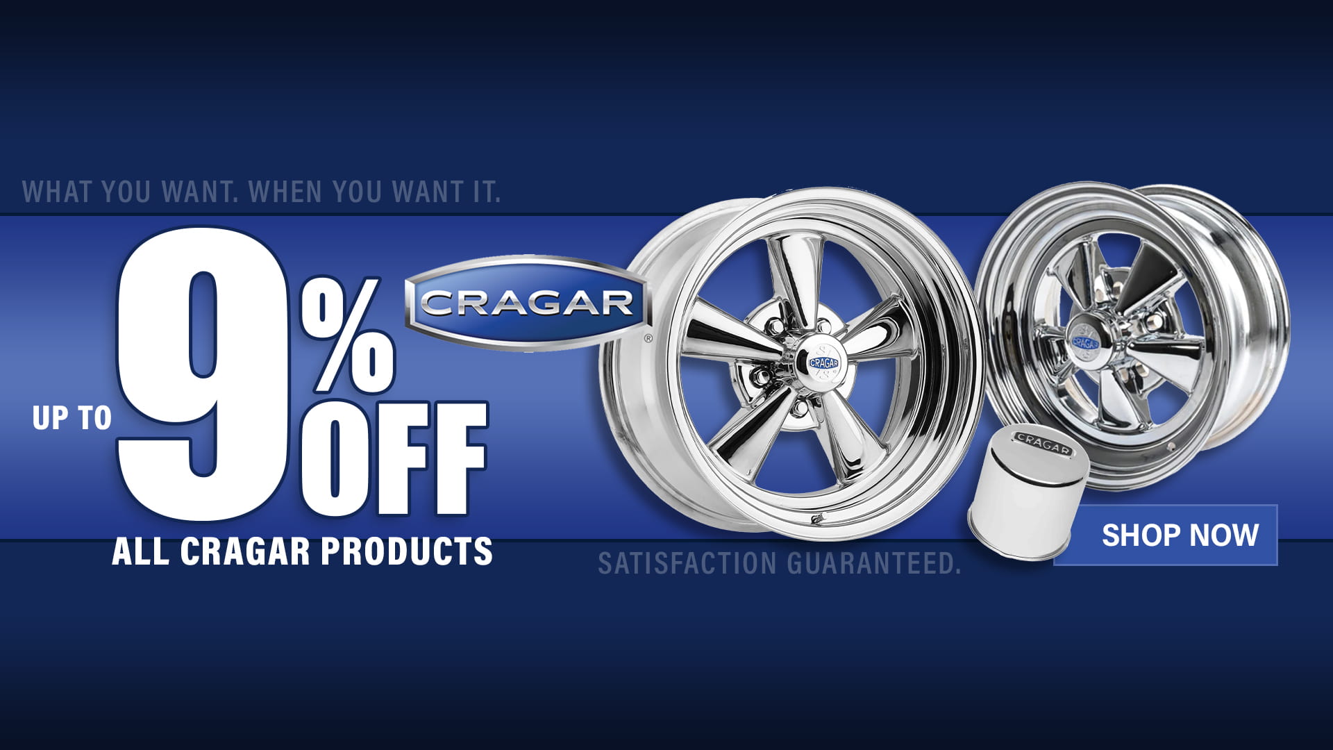Save Up To 9% on All Cragar Wheels