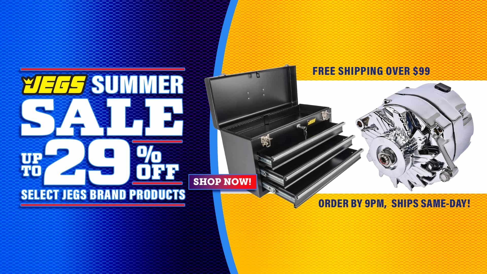 JEGS Summer Sale Up to 29% Off Select JEGS Brand Products