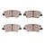 Dynamic Friction Keramik Bremsbeläge – Set Hinten, 3000 Serie, Geringer Staub