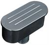 Small Oval Valve Cover Breather with Polished/Ball Milled Finish - image 1