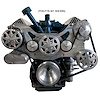 FDS-FYB-351 Front Drive System for Ford FE [w/ On Board PS Reservoir, Machined Finish, w/ AC and Power Steering]