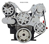 FDS-LS-801 Front Drive System for LS1/2/3/6 [With Tuff Stuff Water Pump, Chrome, w/ AC and Power Steering]