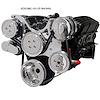 FDS-SBF-353-CP Front Drive System w/On Board PS Reservoir Small Block Ford [Machine, NO AC w/Power Steering, Classic Pulley]