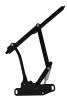 Hood Hinge Set for 1970-1981 Chevrolet Camaro [Black Anodized Finish] - image 1