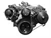 Serpentine Conversion Kit for Small Block Chevy [Black Anodized] - image 1