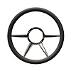 SW-09-B Steering Wheel [Beige Wrap, Machined Finish]