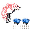 High-Performance Ignition Coil, Spark Plug, and Spark Plug Wire Kit for Ford F-150/F-250, Lincoln Mercury