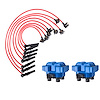 High-Performance Ignition Coil and Spark Plug Wire Kit for Ford F-150/F-250, Lincoln Mercury