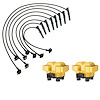 High-Performance Ignition Coil and Spark Plug Wire Kit for Ford F-150/F-250 Lincoln Mercury