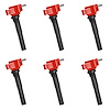 High-Performance Ignition Coils for Ford F-150/Expedition/GT, Lincoln Navigator [Red]