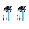 OE Replacement Ignition Coil and Spark Plug Kit, 2000-2004 Kia Spectra 1.8L, 1998-2001 Kia Sephia 1.8L