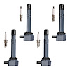 High-Performance Ignition Coil and Spark Plug Kit for 2001-2005 Honda Civic