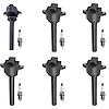 OE Replacement Ignition Coil and Spark Plug Kit, Honda Passport 3.2/3.5L, Isuzu Amigo/Rodeo 3.2/3.5L