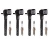 OE Replacement Ignition Kit with 4 Coils & 4 Plugs for 2016-2019 Infiniti Q50 & 2015-2020 Mercedes-Benz GLA250 2.0L L4