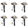 OE Replacement Ignition Coil and Spark Plug Kit, BMW 325i/323i 2.5L, BMW 740iL/X5/540i 4.4L, BMW 330i/530i