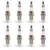 Nickel & Copper Spark Plug Set for 2006-2017 Toyota Yaris, 1991-2001 Nissan Sentra & 1992-1996 Eagle Summit [Set of 8]
