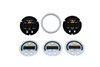 X-Series Temperature Gauge 100~300F / 40~150C Accesory Kit. Silver Bezel. Black Transmission & Oil F - image 3