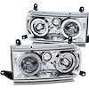 111092 Chrome Housing Headlights 1991-1994 Toyota Land Cruiser