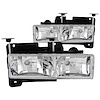 111136 Chrome Housing Headlights 1988-1999 Chevy Full-Size Truck/SUV - image 1