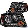 111204 Black Housing Headlights 2004-2008 Ford F-150