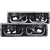 111299 Black Housing Headlights 1988-1998 GM Full Size Truck/SUV - image 1
