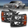 111393 Crystal Headlight Set Fits Select GM Truck/SUV - image 2
