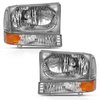 111458 Crystal Headlight Set Fits Select Ford Truck/Van - image 2