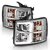 111481 Projector Headlight Set Fits Select Chevy Silverado 1500/2500/3500 HD