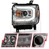 111486 Black Housing Headlights 2016-2019 GMC Sierra 1500 - image 3