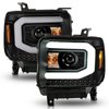 111513 Projector Headlight Set w/Halo Fits Select GMC Sierra 1500, GMC Sierra 2500 HD, GMC Sierra 3500 HD, GMC Sierra - image 2